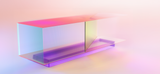 Cargar imagen en el visor de la galería, Glazury Art Geometric and Minimalist Design Rainbow Glass Cabinet